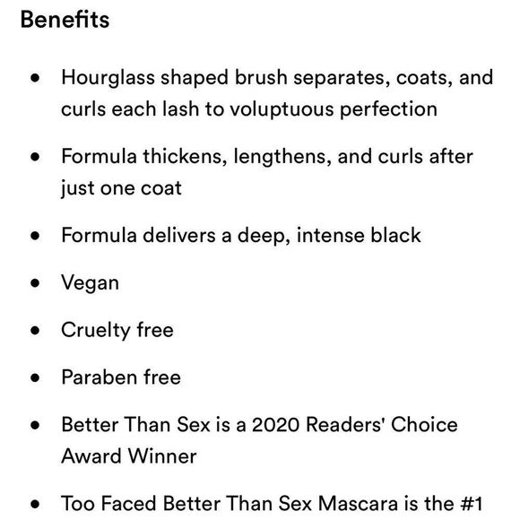 $6❤️‍🔥 LAST 1! Too Faced Better Than Sex Mascara BLACK 👁 NEW Best Mascara Ever! - Picture 7 of 9